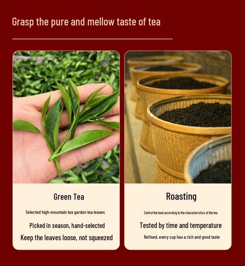Premium Da Hong Pao Wuyi Rock Oolong Tea Rich Aroma Small Tin Gift Set