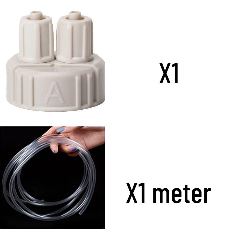 Worry-Free DIY CO2 Generator for Aquatic Plants with Quick-Connect Double Connector Cap