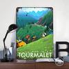 Travel to Tourmalet Tinplate Poster Customized Wall Art Vintage Metal Signs Retro Tin Plaque for Home Decor Accessories House