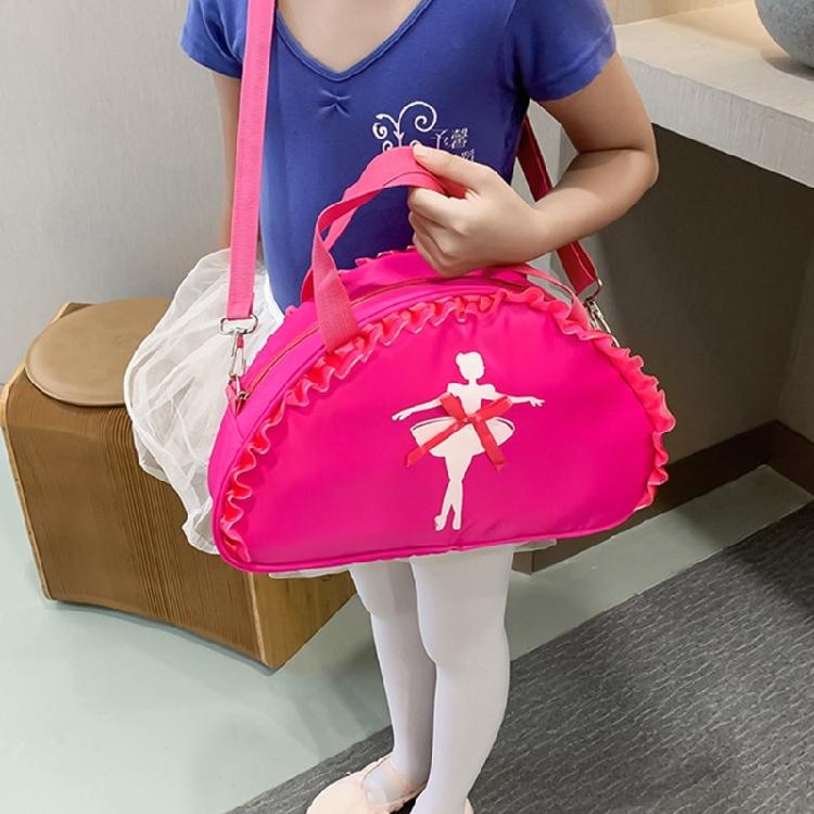 Girl Ruffle Lace Ballet Dance Bag Cute Handbag Crossbody Shoulder Bag Backpack