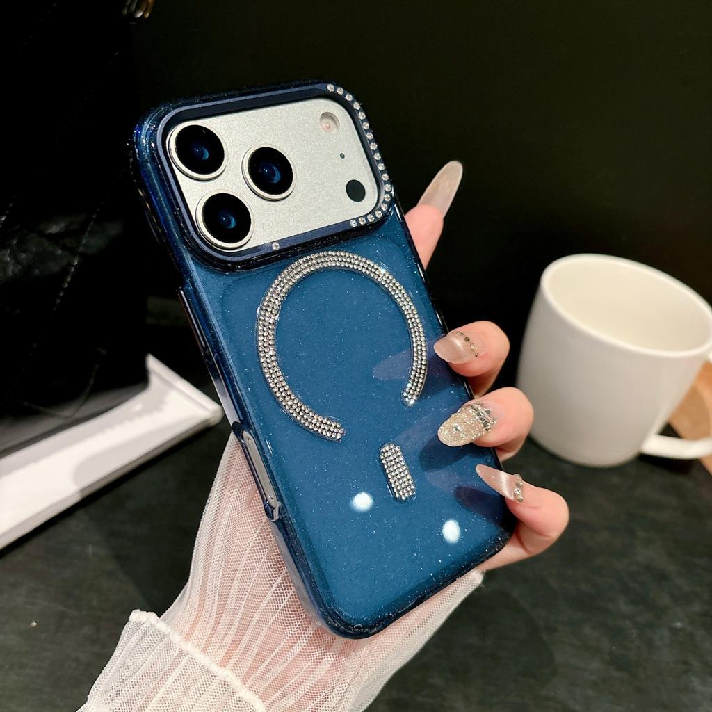 Applicable to Apple 11promax mobile phone case air point drill glitter iPhone11pro magnetic charging 11 anti-drop 11