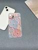 Pink Purple Flower Is Suitable for Iphone17pro Mobile Phone Case Apple 16 Bracelet 14 Space Case 13promax New 15X.