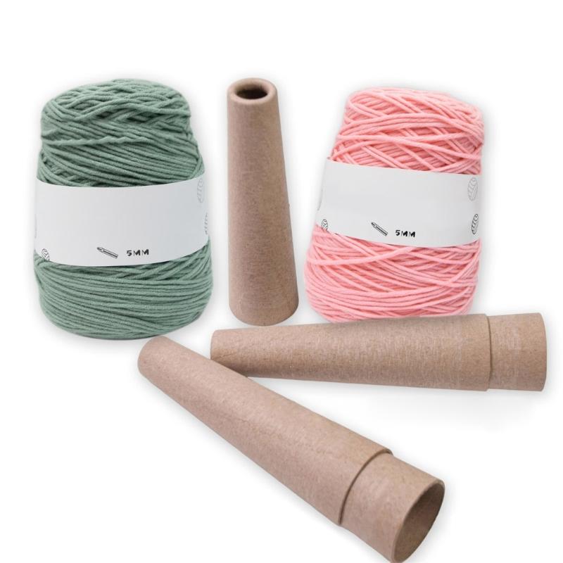 6Pcs Wool Winding Tube Portable Yarn Winding Tube Yarn Winding Cardboard Tube Wool Winder Set Knitting Tube