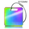 Stainless Steel Tag Keychain Lightweight Durable 1Pcs with Steel Wire Loops Luggage Keyring for Hiking Business Trip Use