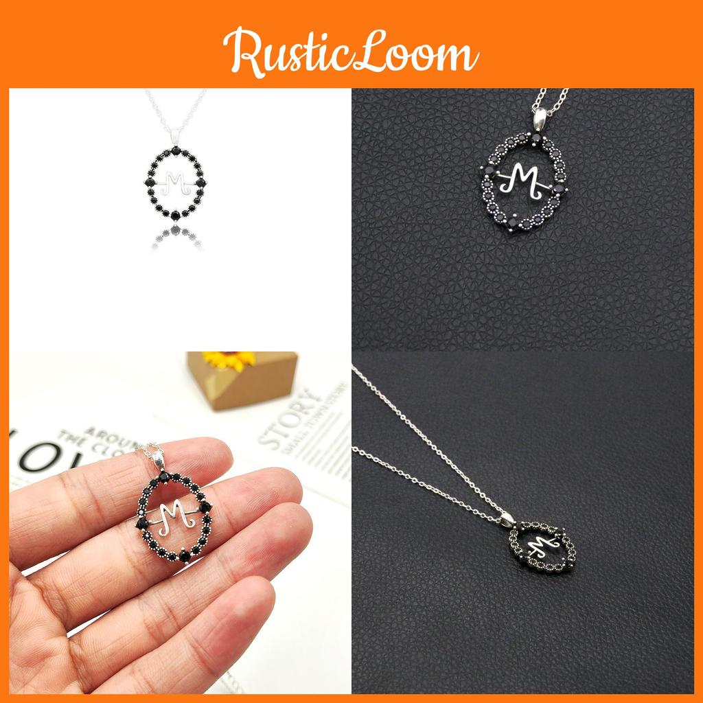 The Family Addams Letter M Necklace Jewelry Halloween Gifts Pendant