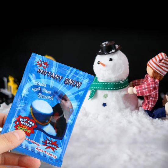 Fake Snow Powder Christmas Artificial Flake Faux Snow Powder Filler for DIY Crafts Holiday Decoration
