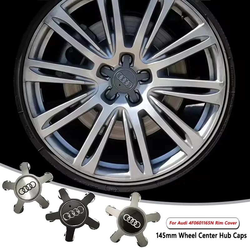 4pcs 135MM Car Hub Caps 4F0601165N For a5 A4 A5 A6 A7 A8 Q5 Accessories Auto Wheel Center Cap Hubcap Rim Covers Car Decoration5a