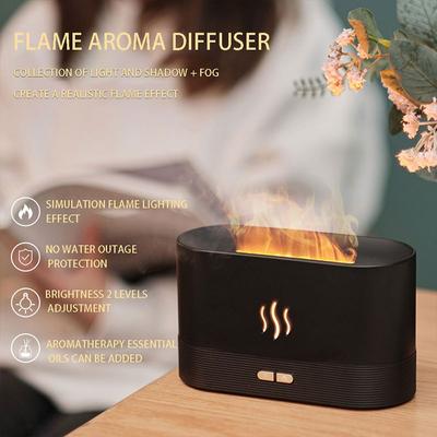 Aroma Diffuser Air Humidifier Ultrasonic Cool Mist Maker Fogger Led Essential Oil Flame Lamp Difusor