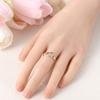 Latest In Authentic Genuine Copper Simple Heart Open Copper Alloy Ring Design Luxury Design Finger Ring For Women Wedding Jewelry Creation Present