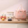 Waterproof Insulated Thermal Bag Cute Picnic Handbag Simple Cartoon Lunch Bag  Storage Pouch