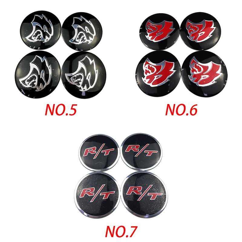 4PCS 56/60/65mm Car Wheel Center Sticker Hub Badge for Dodge AVENGER CALIBER CARAVAN Challenger CHARGER DART DURANGO JOURNEY RAM