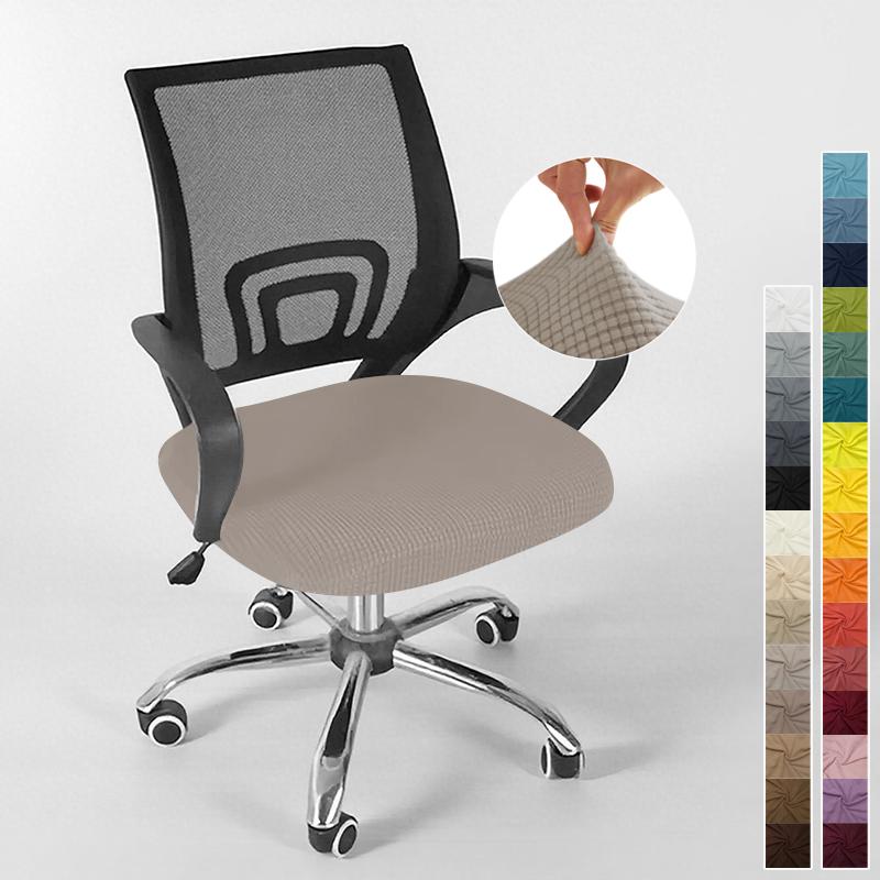 Cover For Computer Chair With Armrests Knitted Jacquard Cover For Swivel Office Chair Jacquard Seat Cover Computer Chairs