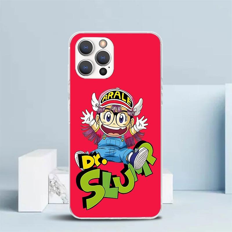 Arale Dr Slump Phone Case For IPhone 16 17 Air 16E 15 14 Plus 13 Mini 12 11 Pro Max 7 8 + SE 2020 Soft TPU Back Cover 16 17 Air
