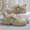 New Thick-soled Casual Sports Single Shoes Women's Shoes Four-season Thick-soled Front Lace-up Sports Single Shoes Women