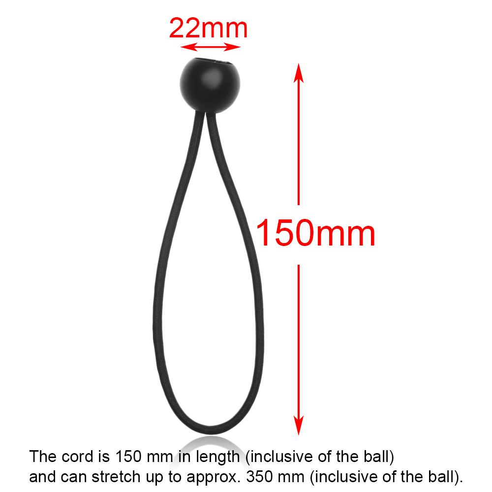 Accessories Water Bottle Fixed Fixing Securing Loop Cord Bungee Cord Black Ball Bungee Elastic Rope