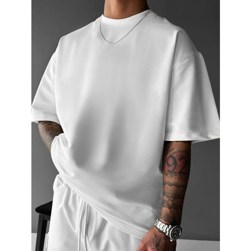 Men's Japanese Streetwear Graphic T-Shirt - Loose Fit Round Neck Summer Tee, Lightweight Breathable Fabric for Car Enthusiasts & Casual Outfits