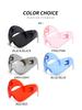 Xiaohongshu Unisex Cat-Eye Cycling Sunglasses: One-Piece Sporty European & American Style
