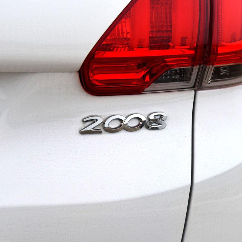 3D Premium ABS 2008 Letters for 2008 Car Fender Trunk Rear Bonnet Badge Sticker Decal Emblem