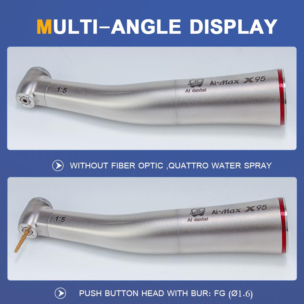 Стоматологический низкоскоростной наконечник AI-X95 1:5 Угловой наконечник — фото 10
