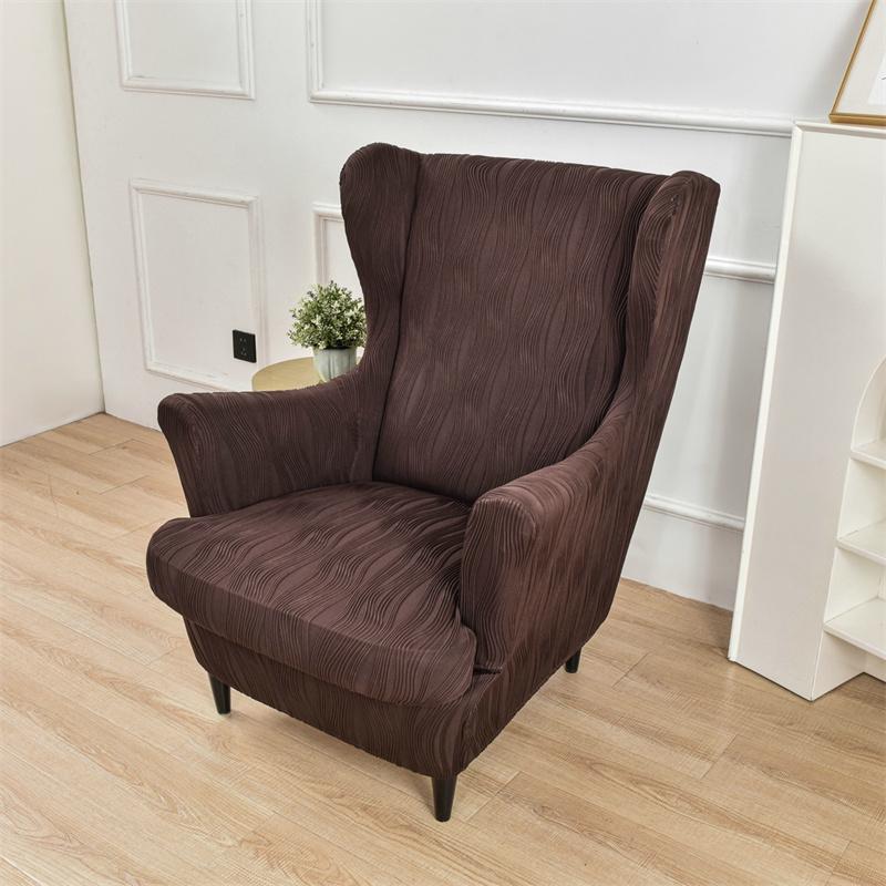 

Эластичный чехол для кресла с подголовником, противоскользящий, с защитой от грязи и воды, чехол для сиденья, однотонный чехол для кресла-кровати для гостиной и дома