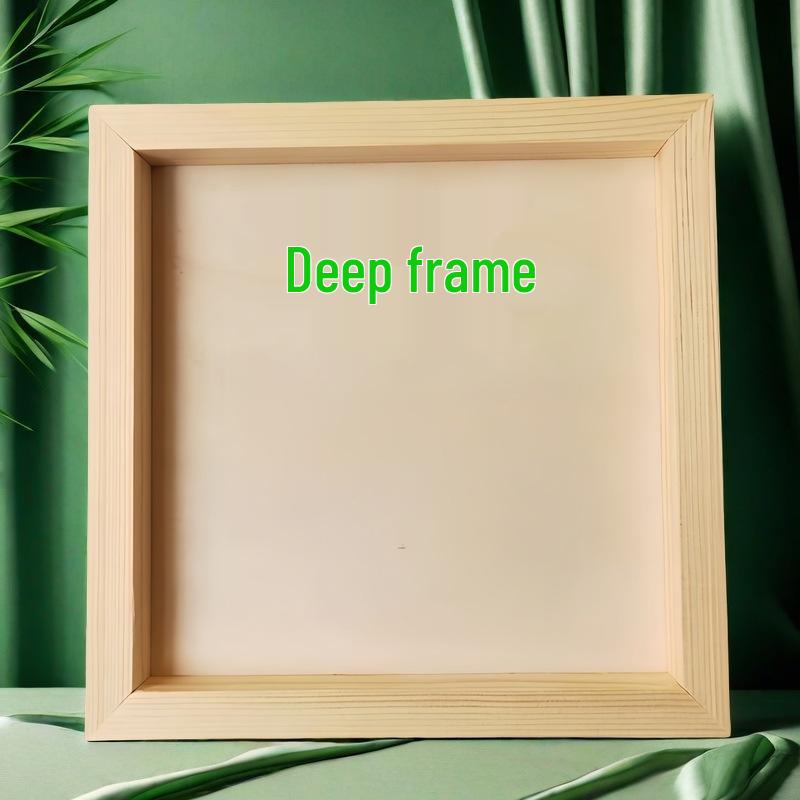 Handmade Solid Wood Clay Picture Frame for Creative Kindergarten DIY Projects