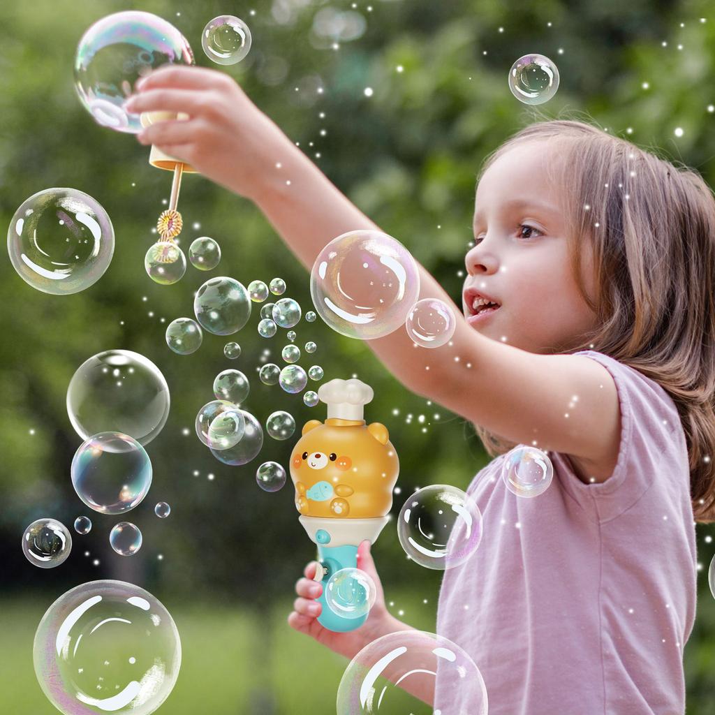 Kids' Handheld Bubble Wand Water Spraying Toy, Perfect For Summer Bubble Blowing (sprays Water And Blows ).