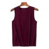 Men Winter Seamless Thermal Vest V-neck Sleeveless Thermal Underwear Thickened Elastic Slim Fit Bottoming Shirt Thermal Tops