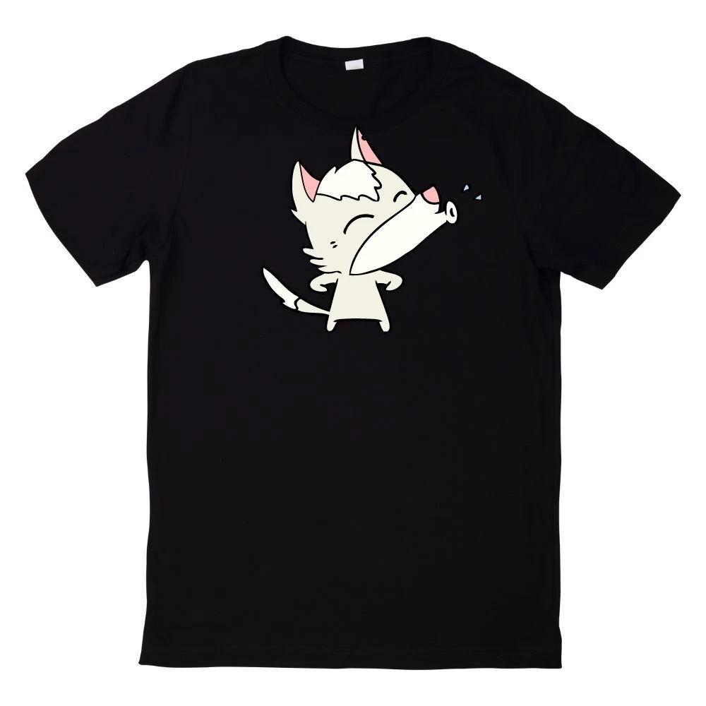 T-Shirt Kleiner Wolf Heult Vollmond An XL