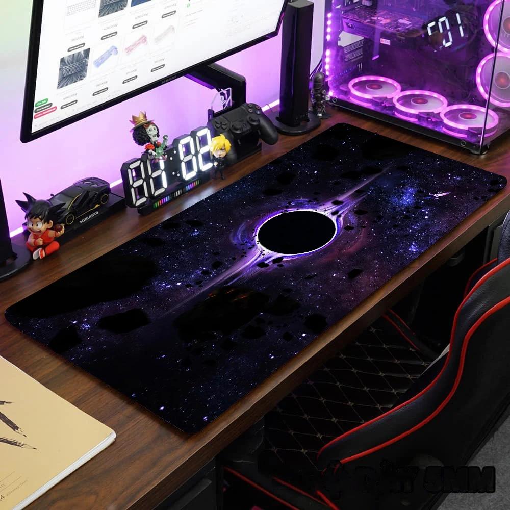 Cosmic Black Hole Mouse Pad MM Large Computer Office Mini PC Desk Mat XXL Laptop Tablet Gaming Keyboard Desk Accessories