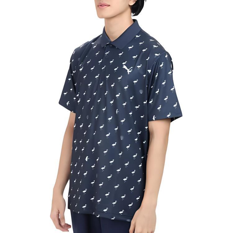 PUMA Matter Egrets Polo Shirt 'Navy' Men's 533794-02