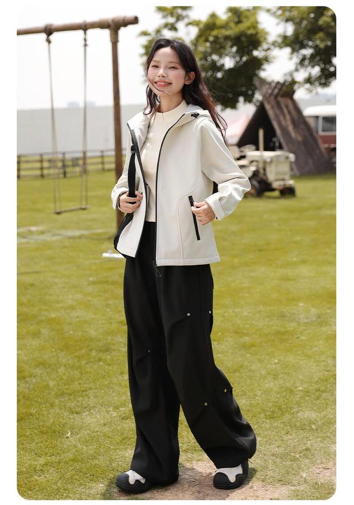 Baleno Women's Outdoor Water-Resistant Hooded Jacket