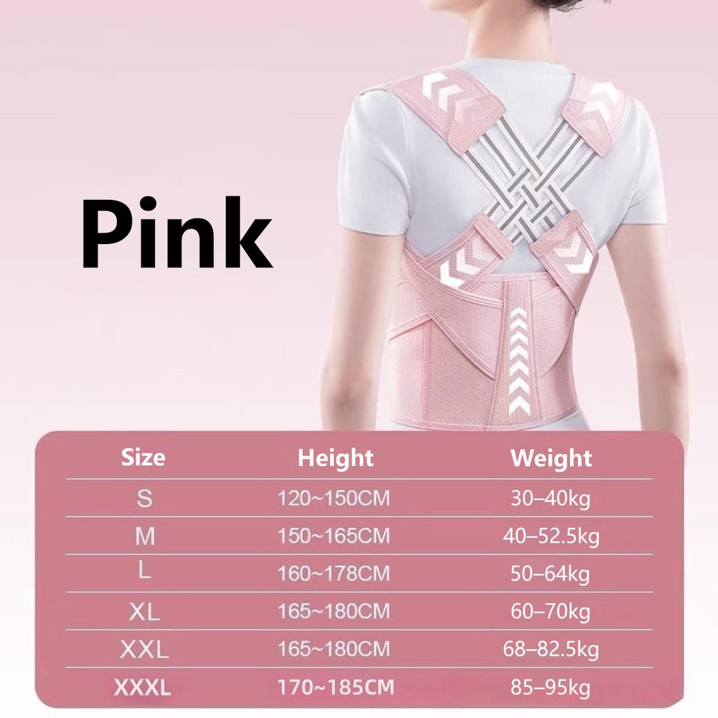 Back Brace Posture Corrector for Women and Men, Shoulder Straightener Adjustable Full Back Support Upper and Lower Pain Relief