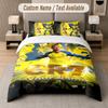 Custom Bedding Set Cristiano Ronaldo Pattern, Print Name Text 1 Duvet Cover Plus 2 Pillowcases Home Textile