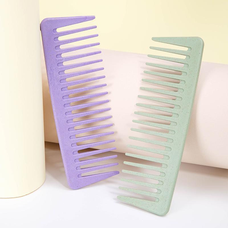 1pcs Wheat Straw Hair Brush Anti-static Hairdressing Comb Wide Tooth Hairbrush Scalp Massage Comb for Professional Salon Styling