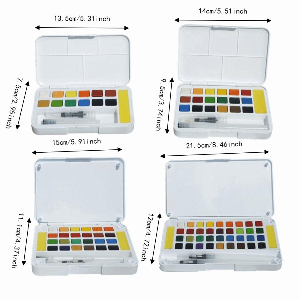 Portable Watercolor Pigment Kit Professional DIY Painting Watercolor Kit  Art Supplies