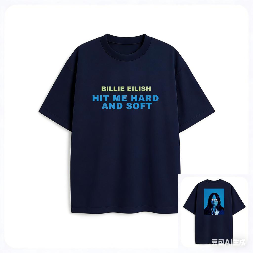 Billie Eilish HIT ME HARD AND SOFT Tshirt Unisex and Women Summer Cotton Clothing Casual Fashion Round Neck Short Sleeved Tee