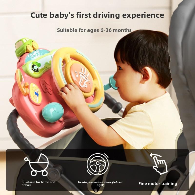 Childrens Educational Driving Toy Steering Wheel With Music And Sound For Early Learning