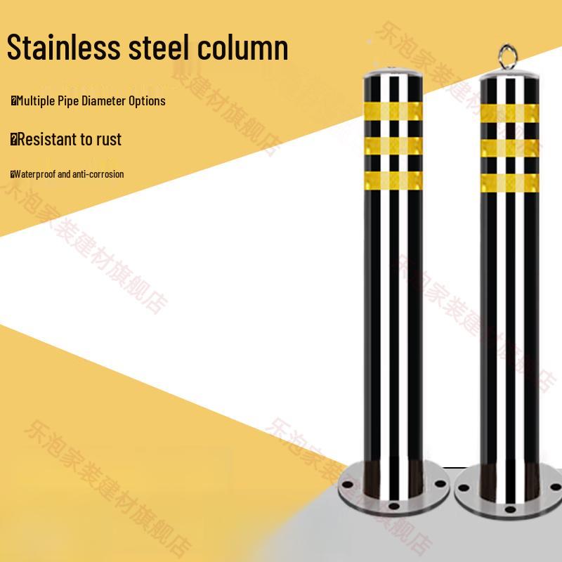 Chi Weng Thickened Stainless Steel Reflective Bollard