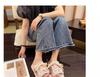 Dopamine slippers women's summer wear non-slip thick bottom heightening muffin cool slippers schoolgirl beach one-word drag