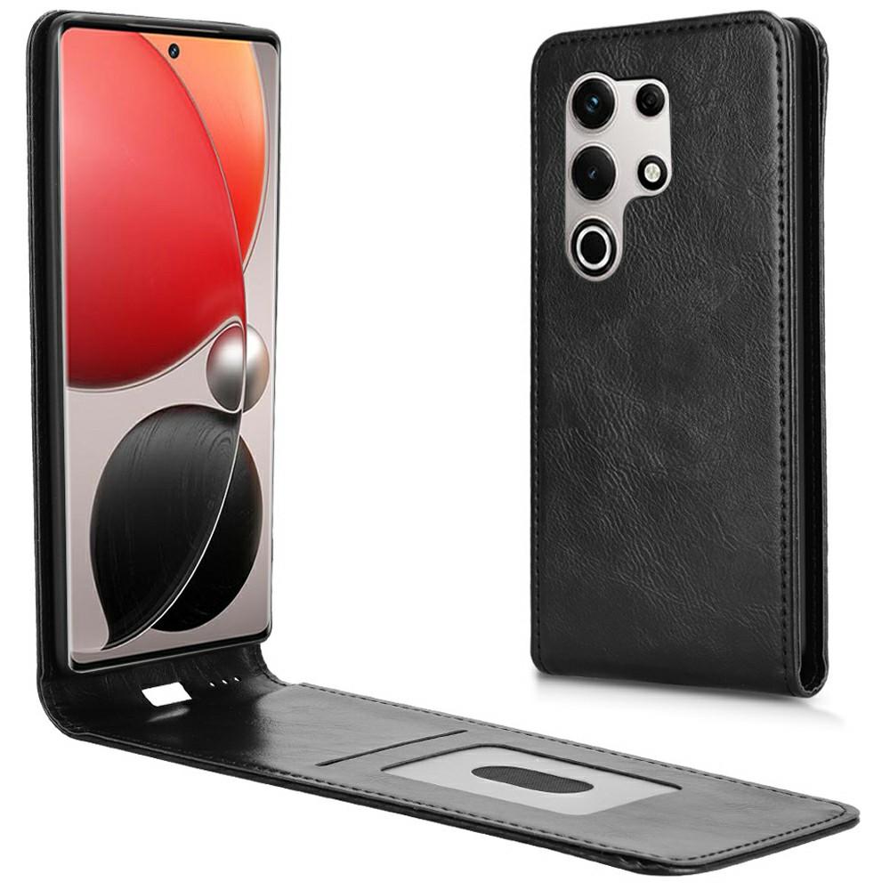 

Чехол для itel S25 Ultra с карманом для карт, магнитный, вертикальный флип, кожаная крышка для телефона A