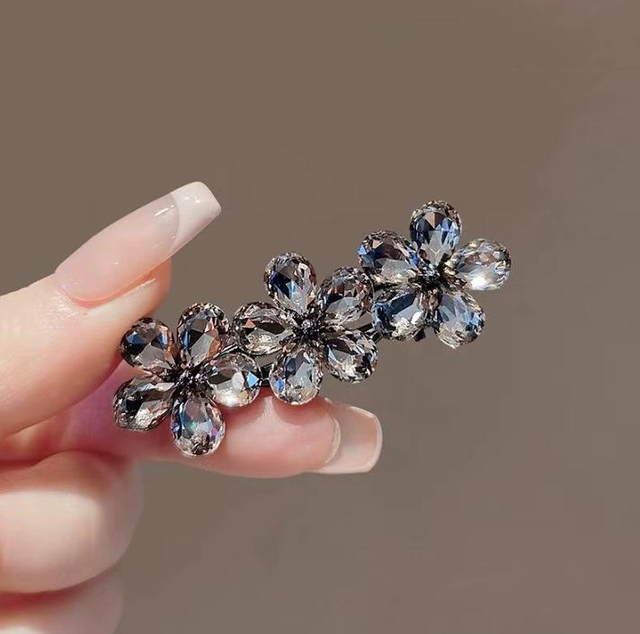 Elegante Retro Pfau Haarnadel Blume Duttspange für Frauen