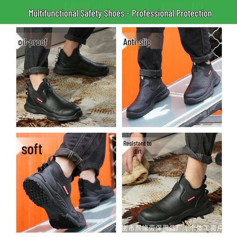 Non-Slip Wear-Resistant High-Top Chef Shoes for Long Standing Comfort and Protection