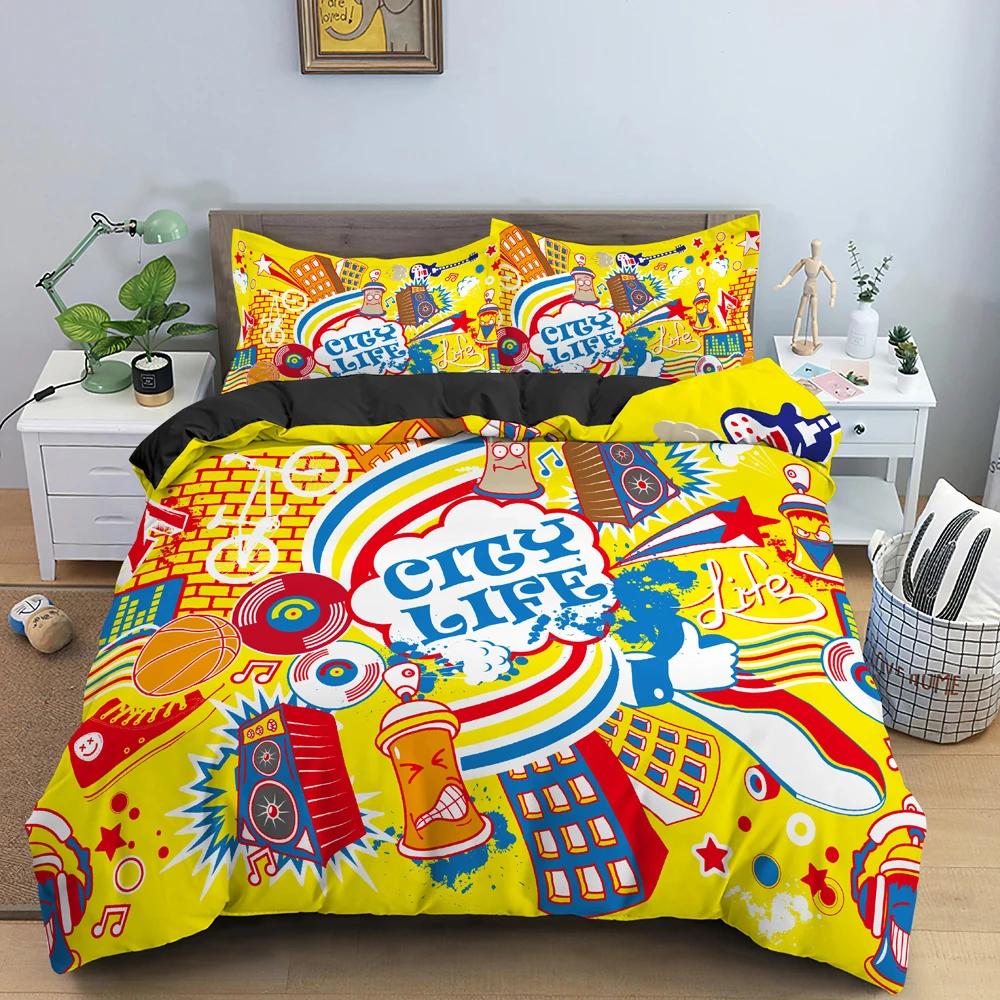 Ufo Pattern Duvet Cover Set Mysterious Alien 3D Print Polyester Comforter Covers King Size For Kids Boys Girl Teen Bedding Sets