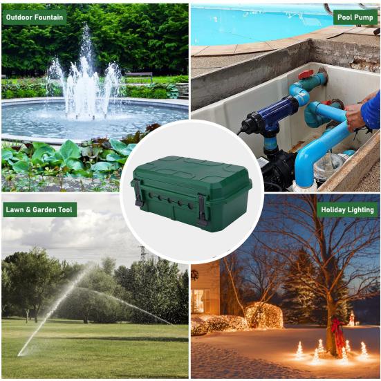 Outdoor Electrical Box with Shield Cover Large Capacity IP54 Waterproof Wide Compatibility