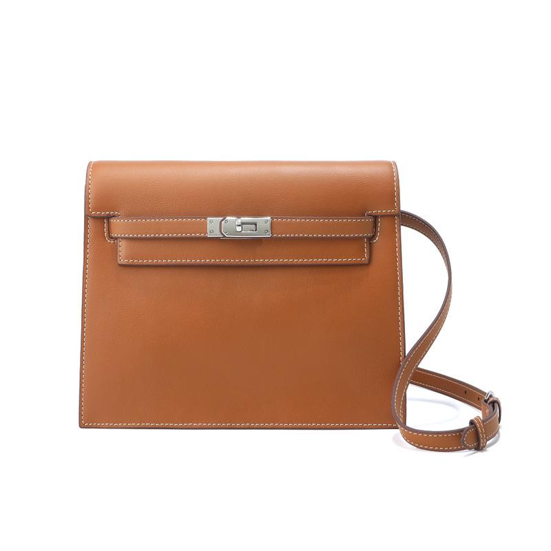 Borsa a Tracolla Kelly alla Moda in Pelle di Vitello per Donna - Borsa a Spalla Versatile, di Alta Gamma, in Vera Pelle con Sensazione di Lusso Leggero