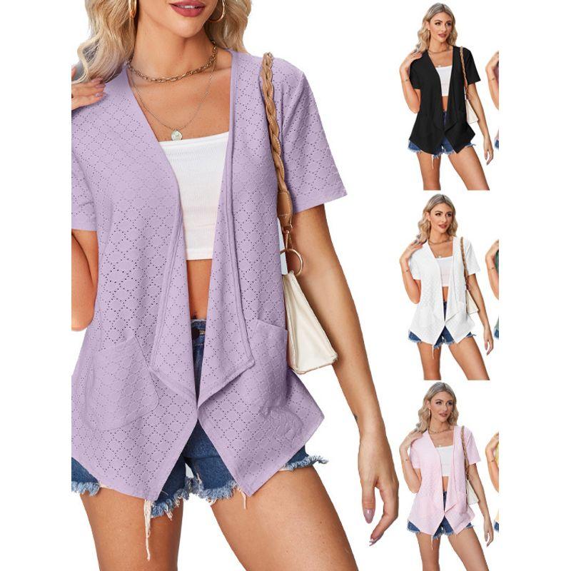 Short-Sleeve, Loose and Versatile Cardigan Short Sleeve Loose Cardigan Top