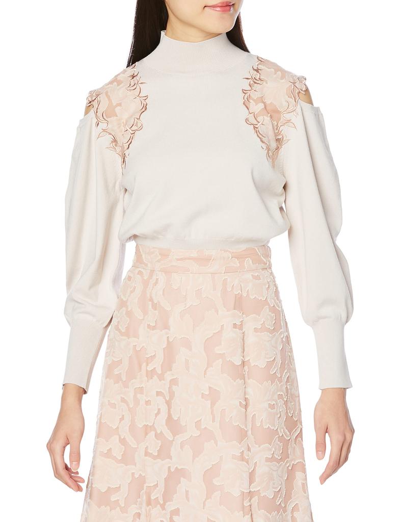 Snidel Sus Sheer Embroidery Pullover SWNT231157 PBEG F Women's