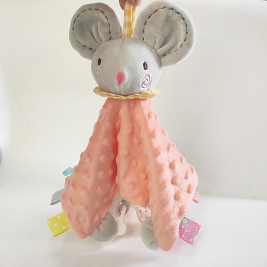 Dětský uklidňující ručník Super měkká bezpečnostní deka Uklidňující hračky Útulný uklidňující ručník pro miminko