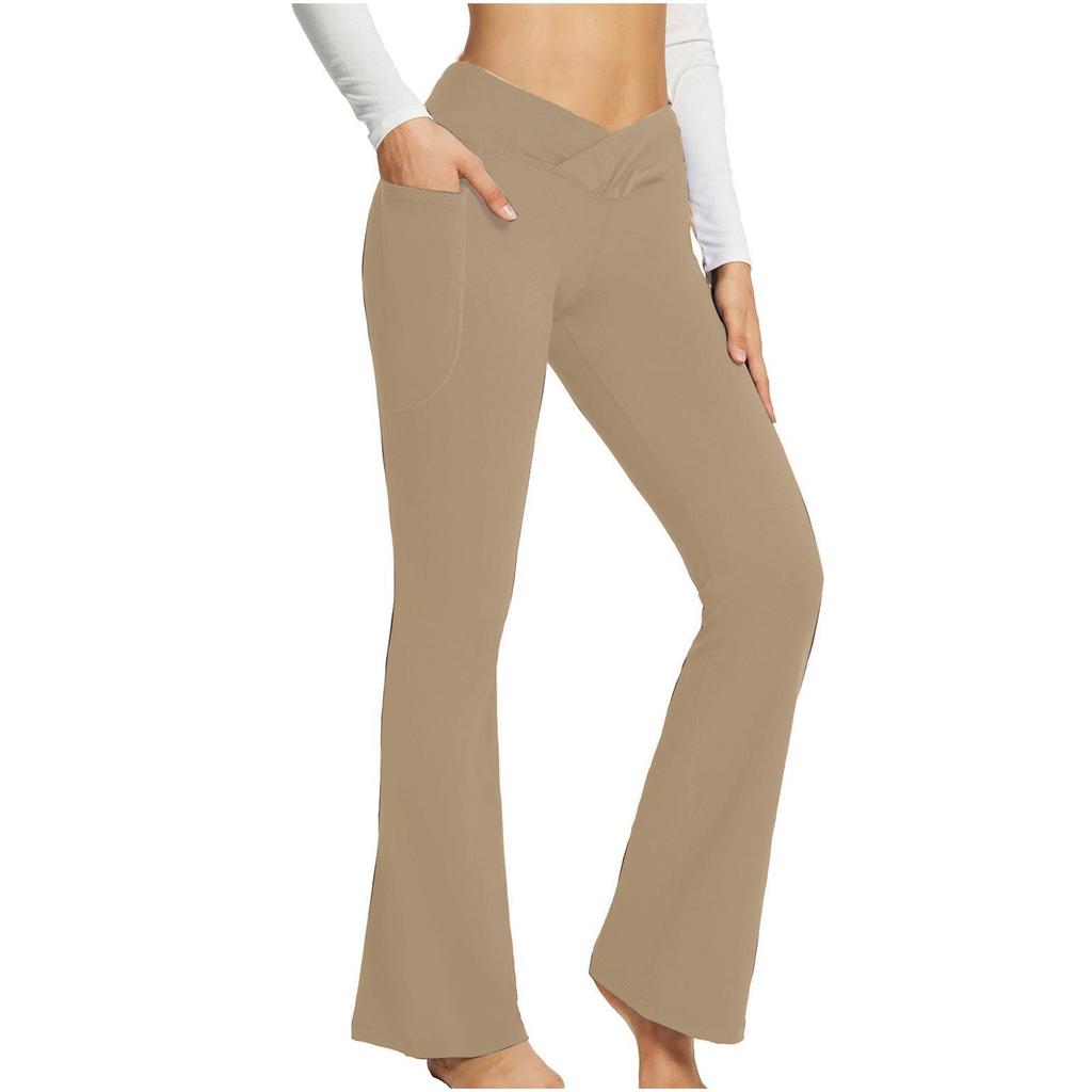 2024 Spring/Summer High-Waisted Wide-Leg Slimming Yoga Pants for Women