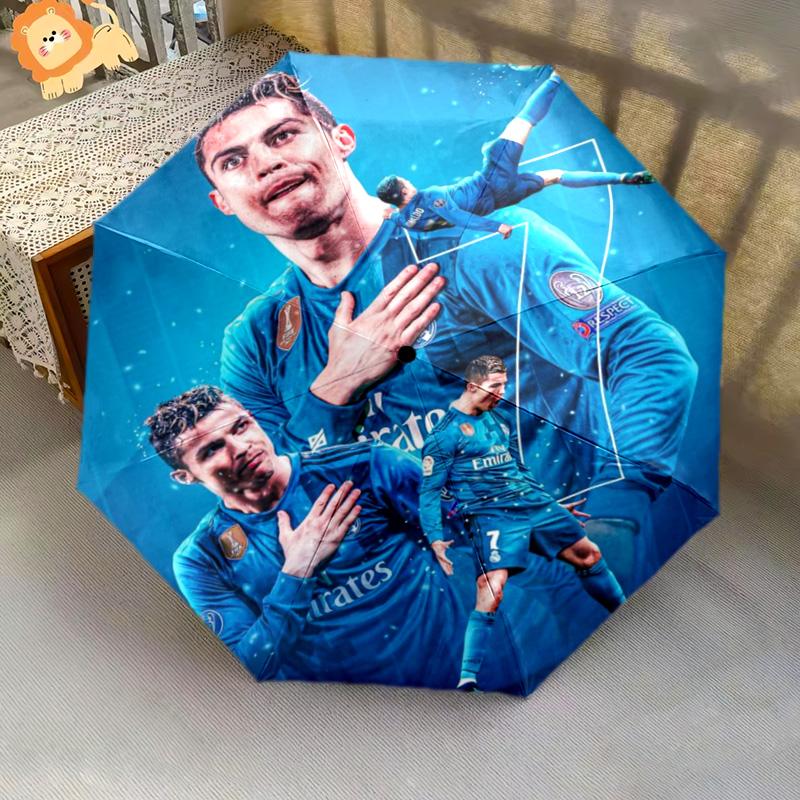 Cristiano Ronaldo: Paraguas plegable Goals Glory Adecuado para todas las estaciones Adecuado para todas las estaciones Paraguas de regalo para exteriores